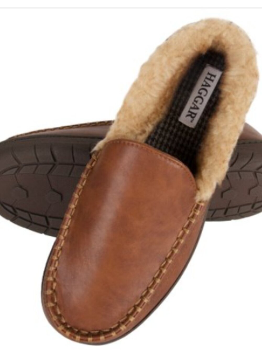 Haggar Men’s Smooth Venetian Indoor/Outdoor Slippers